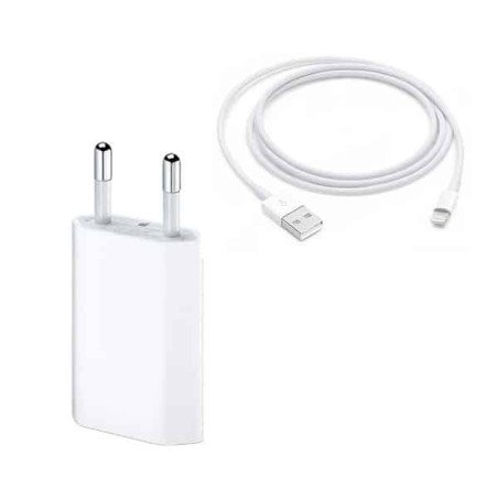 Cargador iPhone 5W + Cable Ligtning Alternativo